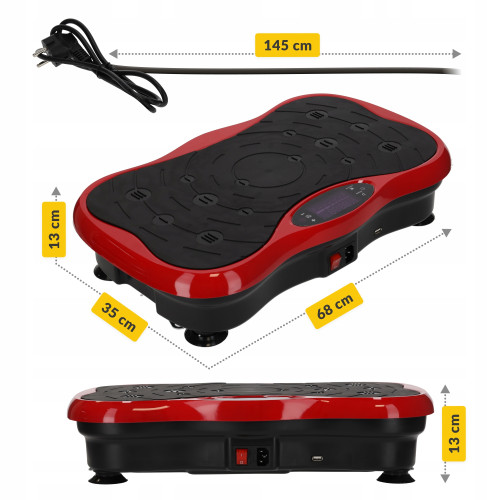 Вибрационная платформа  4FIZJO Ultra+ Black/Red - фото №7